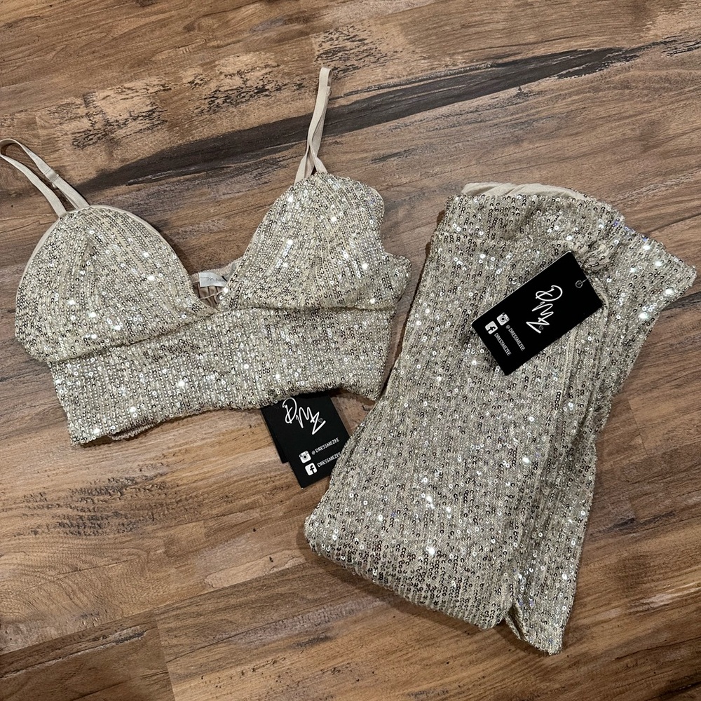 NWT Sequin 2-piece set